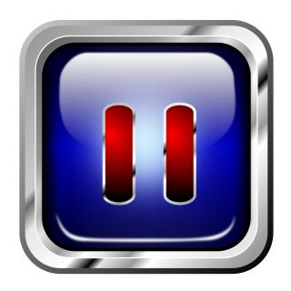 Icon Blue Multimedia Pause PNG images