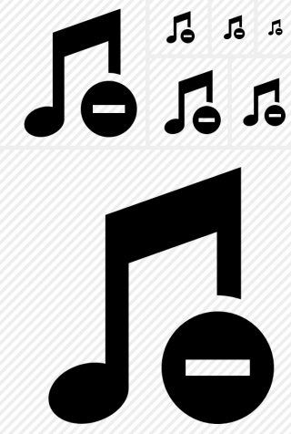 Black Music Stop Icon PNG images