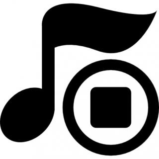 Musical Note With Music Stop Icon PNG images