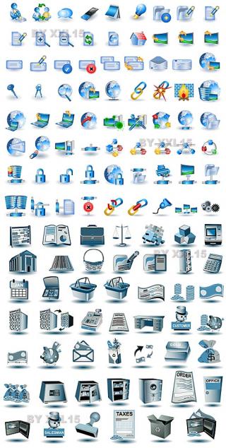 Design1s Blue Network Icons Blue Network Icons Vector PNG images