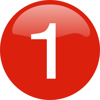 Number 1 Button Clip Art PNG images