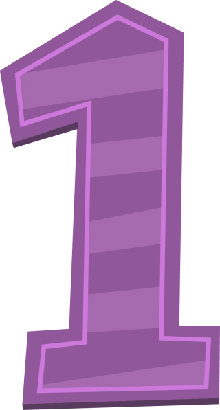 Purple 1 Number Png PNG images