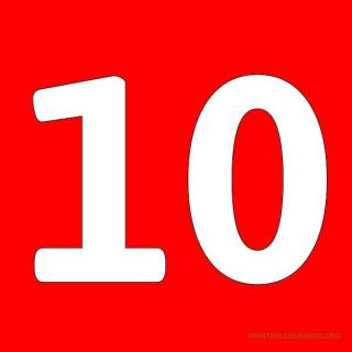 Number 10 .ico PNG images