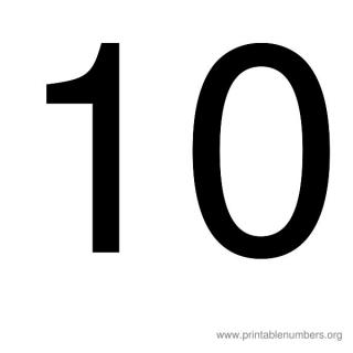 Simple Number 10 Png PNG images