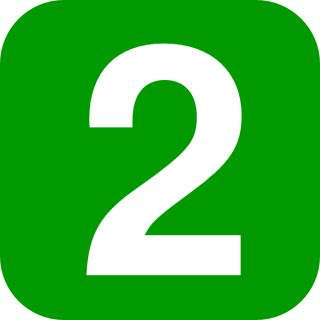 Geen Number 2 Two Icon PNG images
