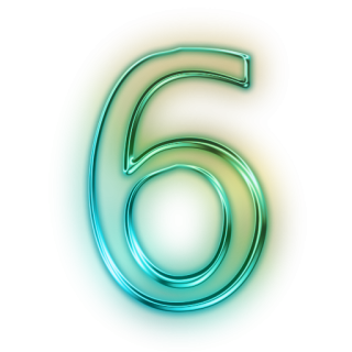 Hd Number 6 Icon PNG images