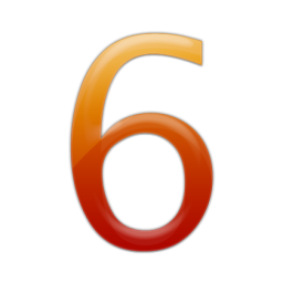 Number 6 Free Vector PNG images