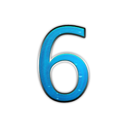 Number 6 Icon Library PNG images