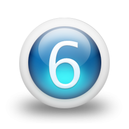 Number 6 Icon Size PNG images