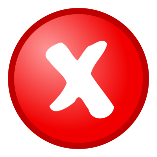 Red Not OK Icon PNG images
