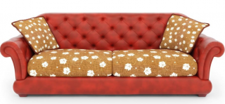 Red Old Couch Png PNG images