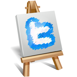 Twitter Painting Icon PNG images