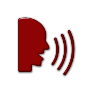 Person Talking Icon Red PNG images