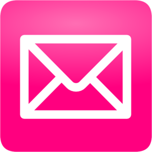 Pink Email Message Icon PNG images