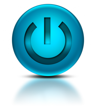 Blue Power Button Icon PNG images