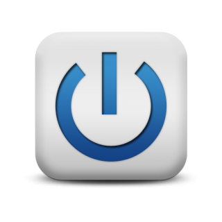 Blue Power Button Symbol Icon PNG images