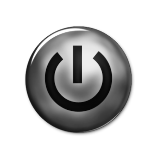 Dark Power Button Icon PNG images