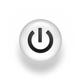 White Power Button Icon PNG images