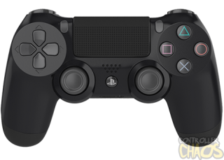 Playstation Black PS4 Modded Controller PNG images