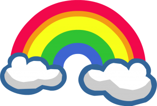 Rainbow With Cloud Png PNG images