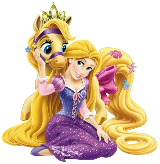 Rapunzel With Horse PNG PNG images