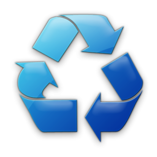 Blue Recycle Icon PNG images
