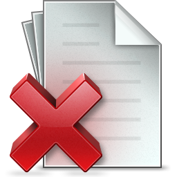 Document Delete Icon PNG images
