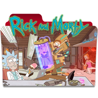 Rick And Morty Red Folder Icon PNG images