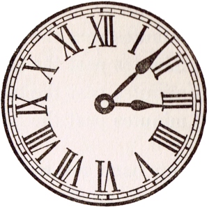 Old Clock Of Roman Numerals Png PNG images