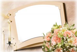 Floral Romantic Photo Frame Png PNG images