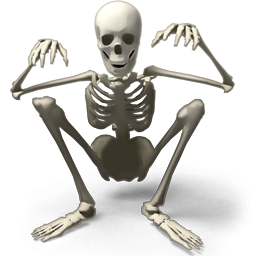 Sitting Skeleton Png PNG images