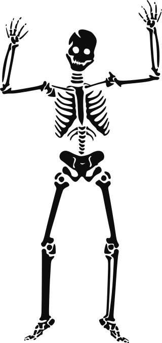 Skeleton Siluet PNG PNG images