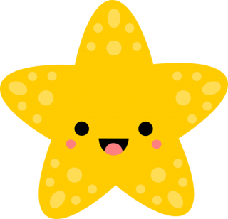 Cute Starfish Emoji Png PNG images