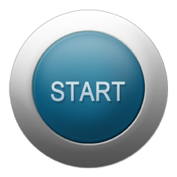 Start Button Silver Blue Png Icon PNG images