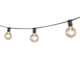 Mini String Lights With Globe Lamps Png PNG images