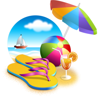 Beach, Umbrella, Sea, Cocktail, Ball, Summer Png PNG images