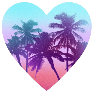 Palm, Tree, Heart, Summer Png PNG images