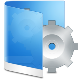 System Folder Blue Icon PNG images