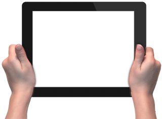 Hands With Tablet Png PNG images