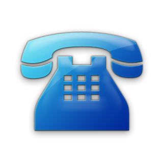 Blue Business Phone Solid Icon PNG images