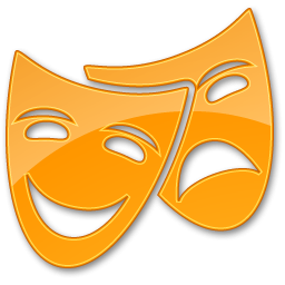 Theater Yellow Icon PNG images