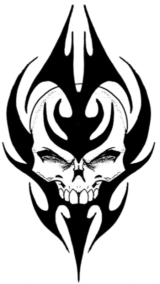 Tribal Skull Tattoos Png Picture PNG images