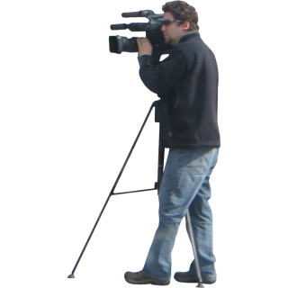 Man And Video Camera Png PNG images