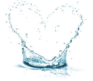Water-made Heart Shape Png PNG images