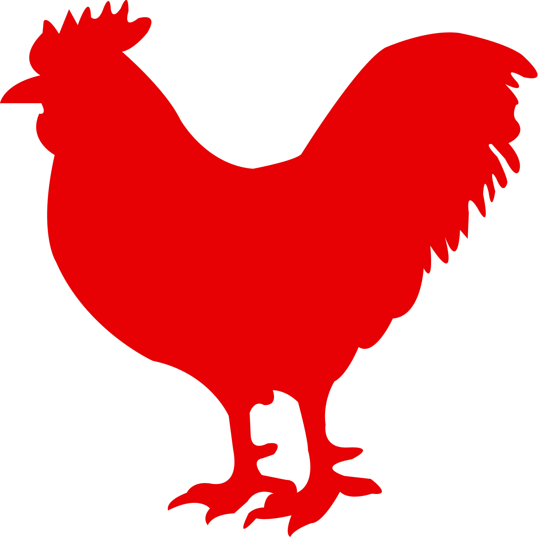 Animals Red Chicken Icon #32087 - Free Icons and PNG Backgrounds