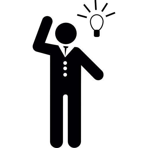 Businessman with an idea