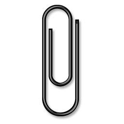 Clip Art Black Paper Clip black paper clip icon 13272 free icons and png backgrounds image 13281