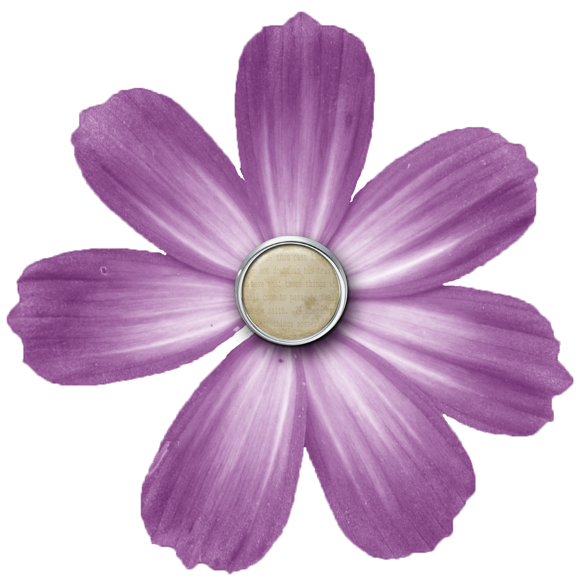 PNG Transparent Purple Flower #6216 - Free Icons and PNG Backgrounds