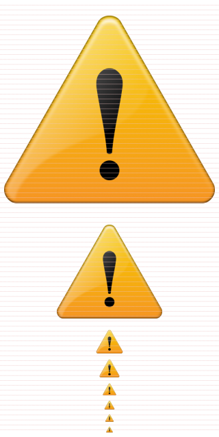16x16 Warning Icon Download PNG images