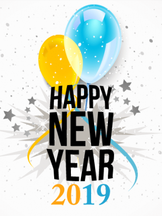 2019 Happy New Year PNG, 2019 Happy New Year Transparent Background -  FreeIconsPNG